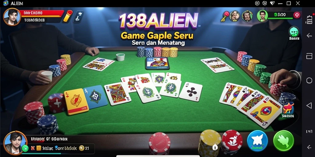 Gambaran seru gameplay Gaple di 138ALIEN.