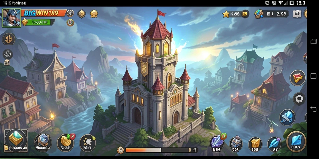Tangkapan layar dari gameplay seru Tower Defense BIGWIN189.