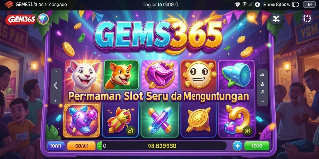 Tangkapan layar gameplay Slot GEMS365 yang menarik.