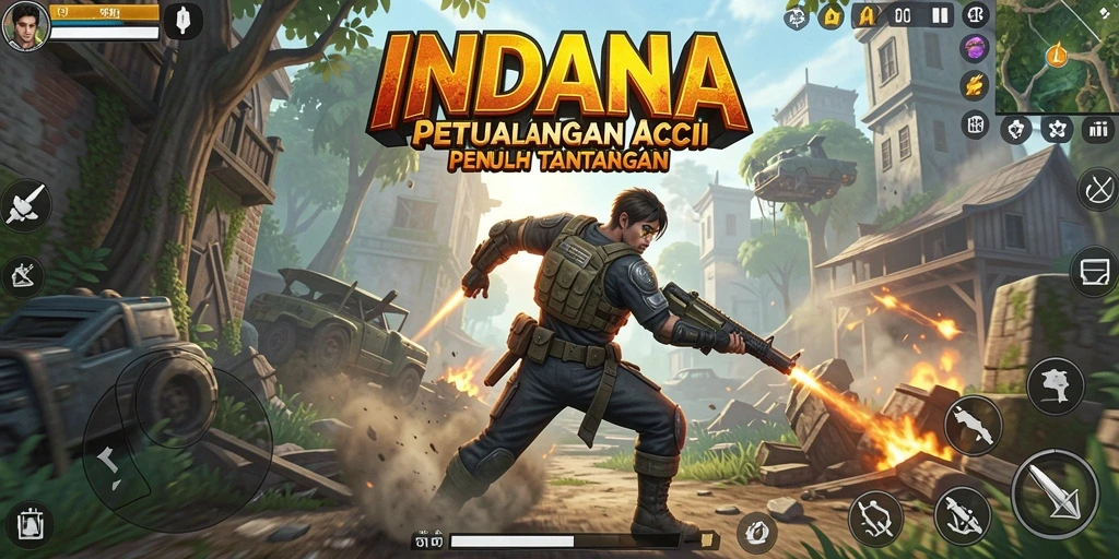 Tampilan gameplay seru dan mendebarkan di INDAAA.