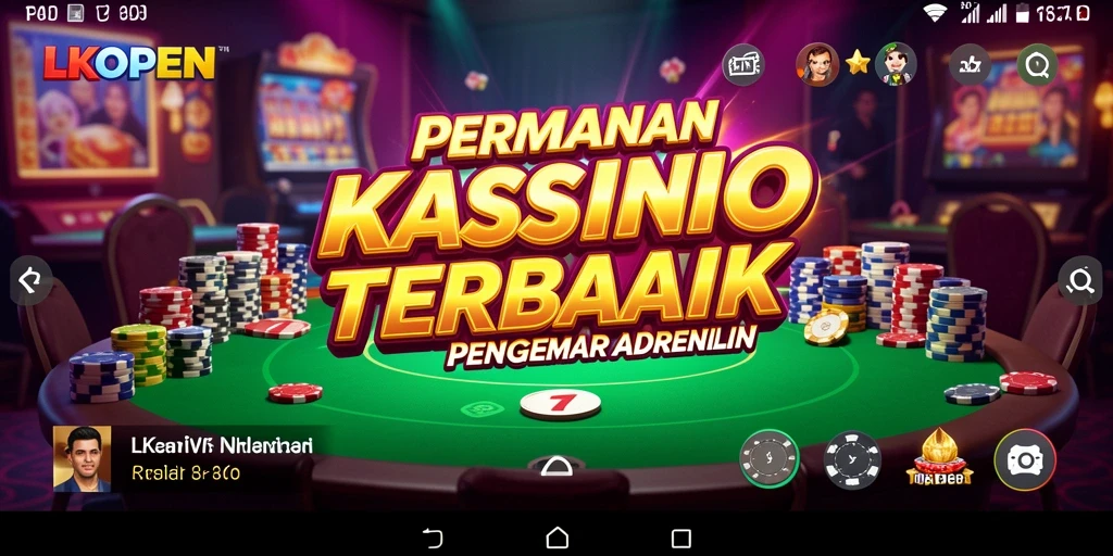 Gameplay menegangkan dan seru di LKOPEN dengan berbagai permainan Kasino.