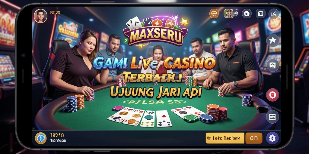 Gameplay menarik di MAXSERU dengan dealer langsung yang profesional.
