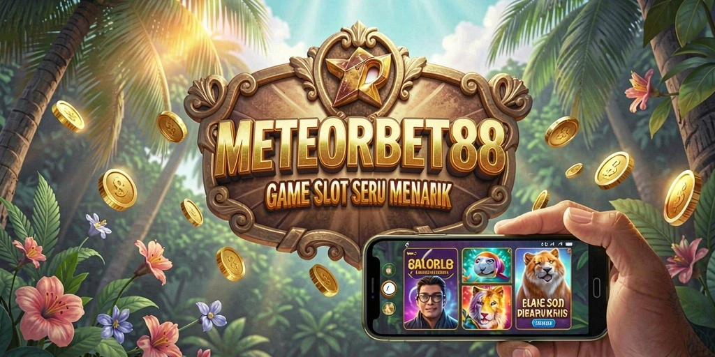 Tampilan gameplay menarik dari METEORBET88 dengan beragam tema slot.