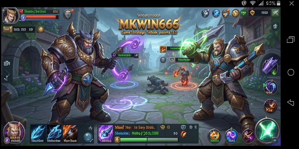 Gameplay seru dalam MKWIN666 dengan strategi SLG yang menarik.
