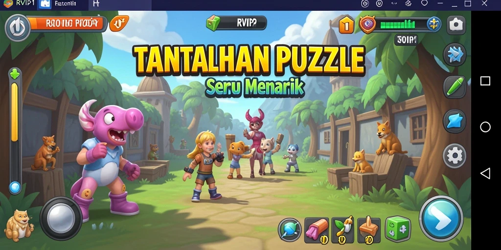 Tampilan gameplay RVIP1 yang seru dan penuh warna.