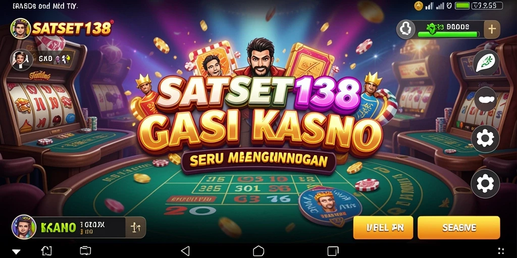 Tampilan gameplay seru di SATSET138 dengan berbagai permainan Kasino.