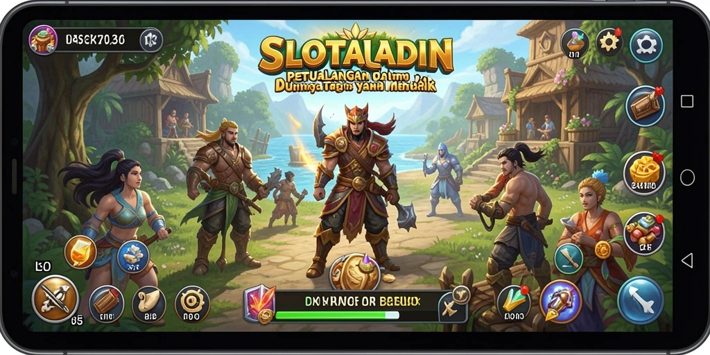 Tampilan gameplay yang menarik di dunia terbuka SLOTALADIN.