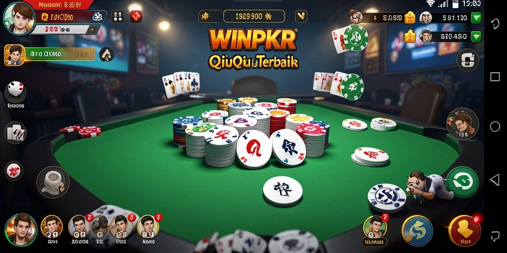 Screenshoot gameplay seru QiuQiu di WINPKR.
